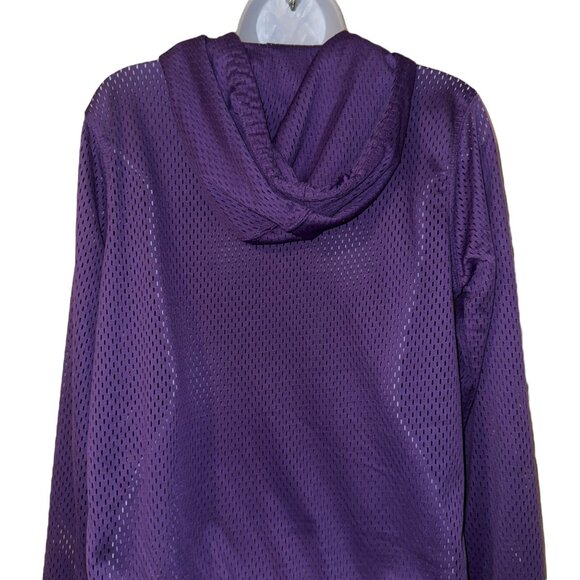 NFL Team Apparel Minnesota Vikings Mesh Shirt M Hoodie Football Purple - Picture 7 of 11